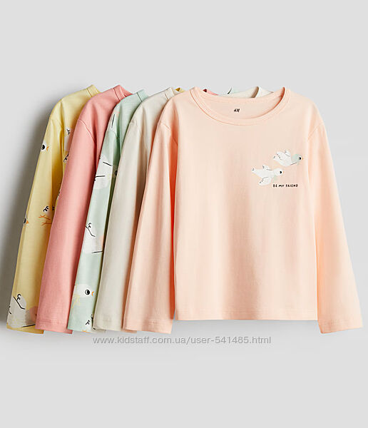 Реглани 5 шт. для дівчинки H&M.