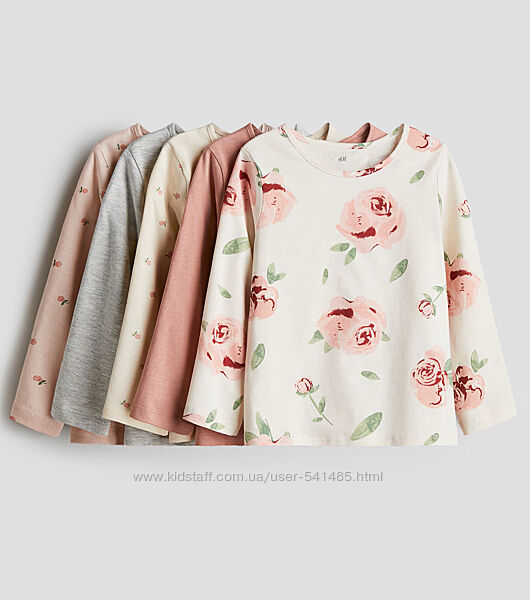 Реглани 5 шт для дівчинки H&M.