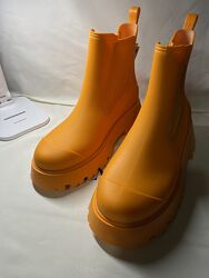 Чоботи для дощу, резинові, модні розмір 40 устілка 26,0 см