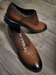 Шкіряні італійські туфлі Gregori Arber ручної роботи 45р 30,5см