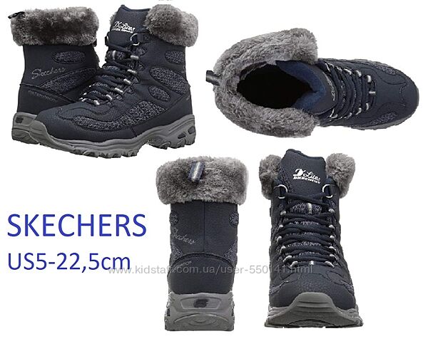 Зимние ботинки Skechers D&acutelites - Bomb Cyclone р35-36  Оригинал из США