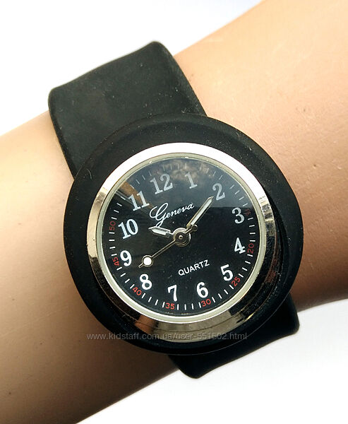 Geneva часы из США с ремешком Slap на любую руку мех. Japan SII