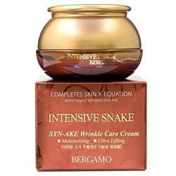 Крем для лица с пептидом BERGAMO Intensive Snake SYN-AKE Wrinkle Care Cream