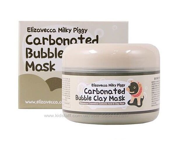Глиняно-пузырьковая маска для лица Elizavecca Milky Piggy Carbonated Bubble