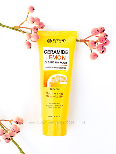 Пенка для умывания с лимоном Eyenlip Ceramide Lemon Cleansing Foam