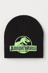Теплая шапка H&M 110-128 см 3-6 лет Jurassic World осенне-зимняя двойная 