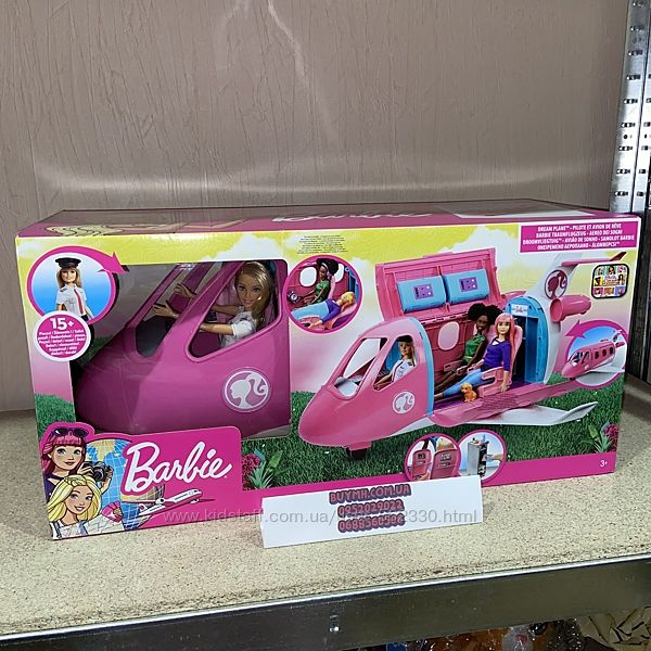 Игровой набор с куклой Барби самолет мечты Barbie Dreamplane GJB33 оригинал