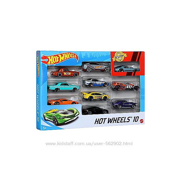 Hot Wheels 164 Автомобіль базовий 10 шт. в асортименті Mattel 54886 