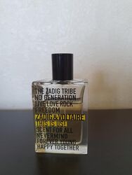 Туалетна вода zadig & voltaire this is us залишок у флаконі 33 мл з 50 мл