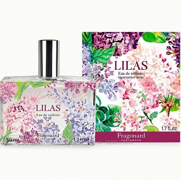 Туалетна вода lilas fragonard залишок у флаконі 49 мл з 50 мл 
