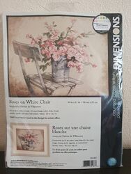 Набір для вишивания хреста Dimensions 35187 Roses on White Chair