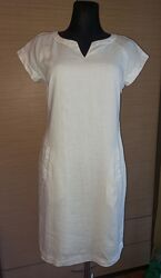 Жіноча біла сукня плаття Manor р. S льон