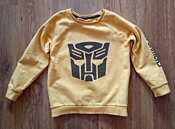 реглан Transformers, желтый, 128