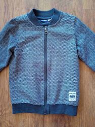 кофта на молнии, Lupilu, серая, 116