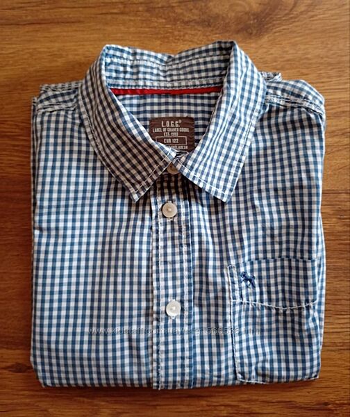 рубашка с длинным рукавом, Logg, рост 122