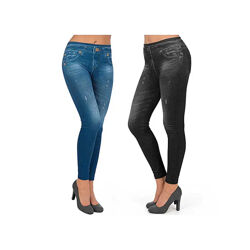 Утягивающие корректирующие женские джинсы джегинсы лосины капри джинси