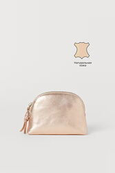 Брендовая косметичка из натуральной кожи - H&M Premium Selection
