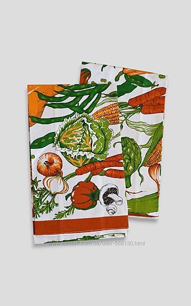 Льняное кухонное полотенце советское новое 75х50