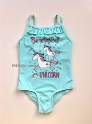 Суцільний купальник для дівчаток Єдиноріг в асортименті 98-128 см Primark