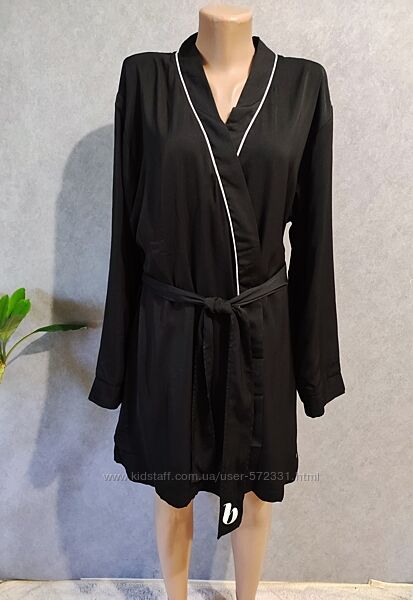 Ted Baker сатиновый халат на велюровой основе