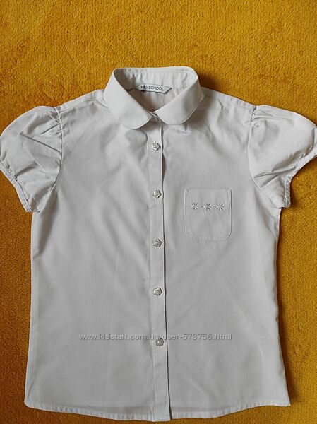 Белоснежные красивые блузочки в школу Gordge на 8-9 рост 128-134 Англия