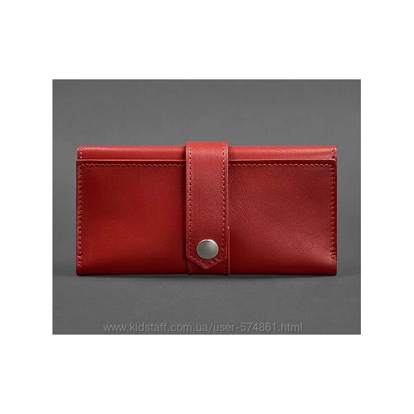 Кошелек-клатч кожаный женский цвета ручная работа