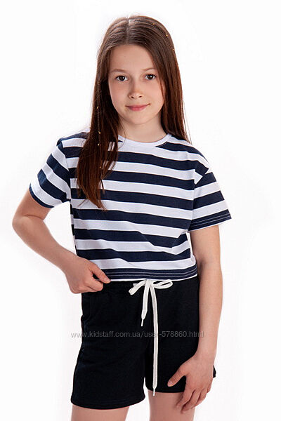 Літній синьо-білий комплект р. 140