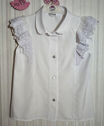 Біла ошатна блуза New Fashion р. 140