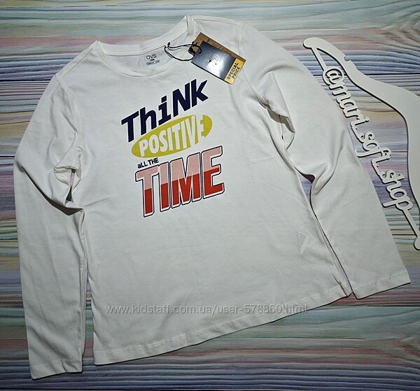 Білий реглан з написом OVS р. 12-13 років