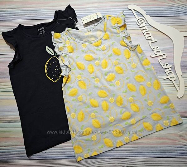 Яскрава футболка з лимонами Lupilu р. 122-128