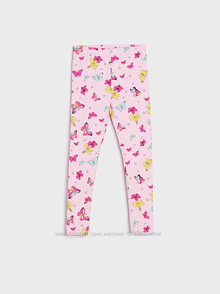 Рожеві лосини з метеликами Sinsay р. 128