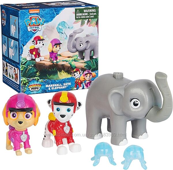 Щенячий патруль Маршал Скай Paw Patrol Jungle Pups Marshall Skye Elephant