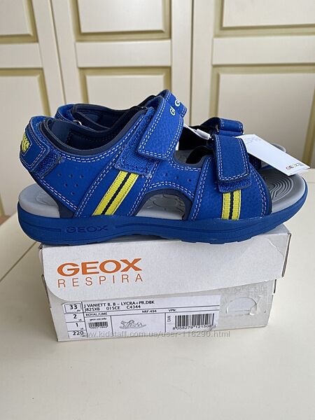 Geox respira  Спортивные сандалии, новые в упаковке.  Размер 33