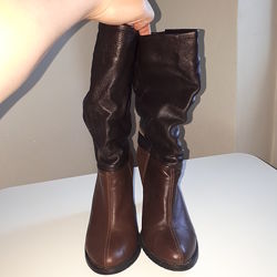 Женские кожаные сапоги