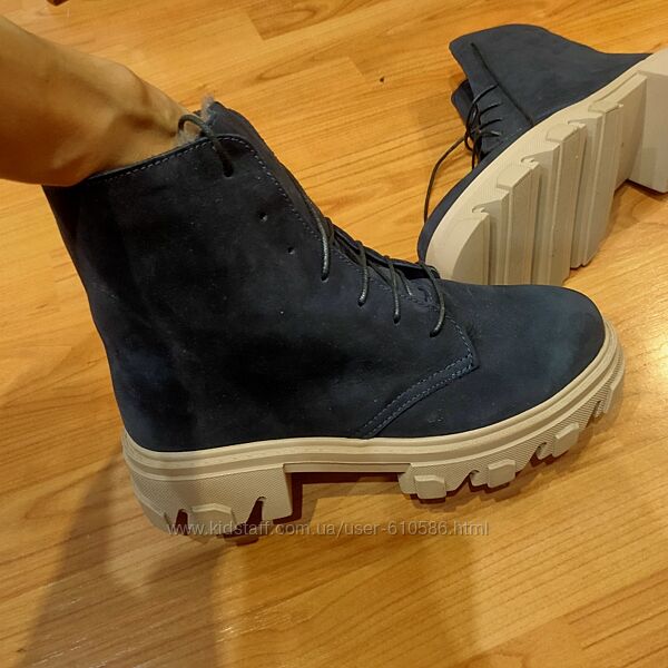 Жіночі зимові чоботи. Натуральний нубук. Устілка 25,5см