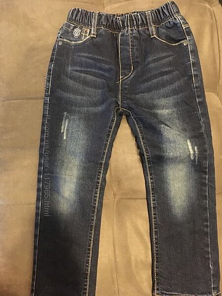 джинси на флісі утеплені, 104 розмір 