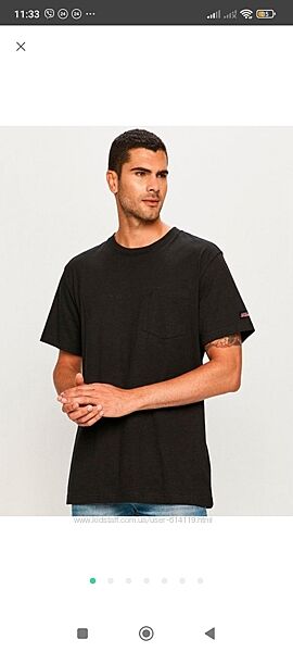 Коттон футболка батал dickies, 3xl, 4xl  пог 75, пог 79
