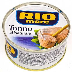 Тунец в масле и собственном соку Rio Mare Tonno 80г. Италия
