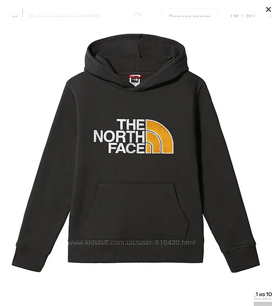 The north face худі кофта толстовка світшот лого