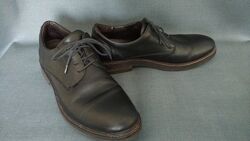 Кожаные мужские туфли Bata 42 размер, для подростка