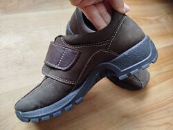 Осінні закриті туфлі черевики з натуральної шкіри та нубука