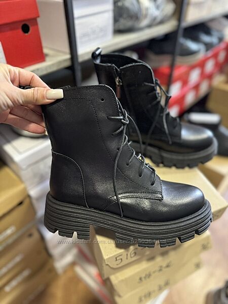 Акційна ціна на розмір 36 Ботінки жіночі зима з натуральноі шкіри