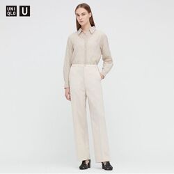 Uniqlo свободные прямые брюки