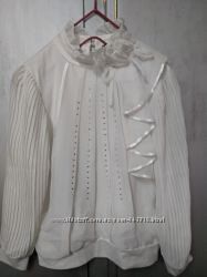  Блузка, блуза белая на р122- 128см. в школу