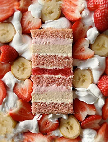 Торт Клубнично-банановый шейк Ольга Куликова