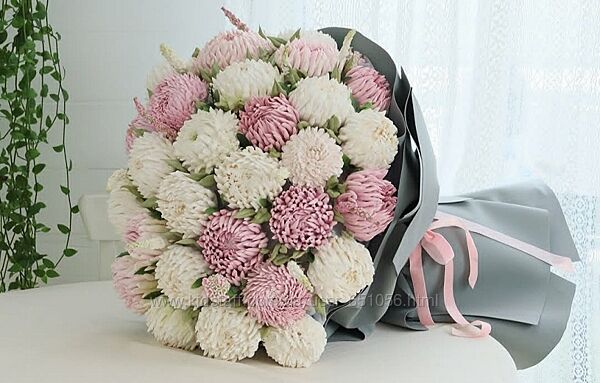 Хризантемы из зефира Мирослава Садовая zefir. mira