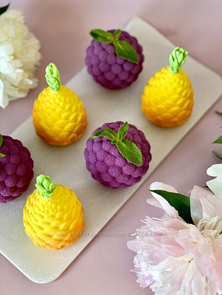 Муссовые десерты Ананасики манго-маракуйя-шоколад Анастасия Политыкина