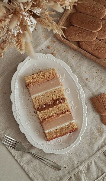 Торт Карамельное печенье. Техкарта Яна Караваева Yanni Bakery