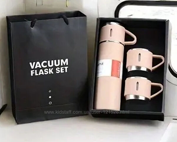 Набір термос 0,5 л та три кружки, дуже красиві і якісні 