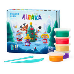 99001-UA01 Меганабір пластиліну, що твердіє, Ліпака Різдвяні свята